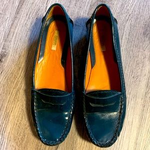 Deep Teal Geox Italian Patent Leather